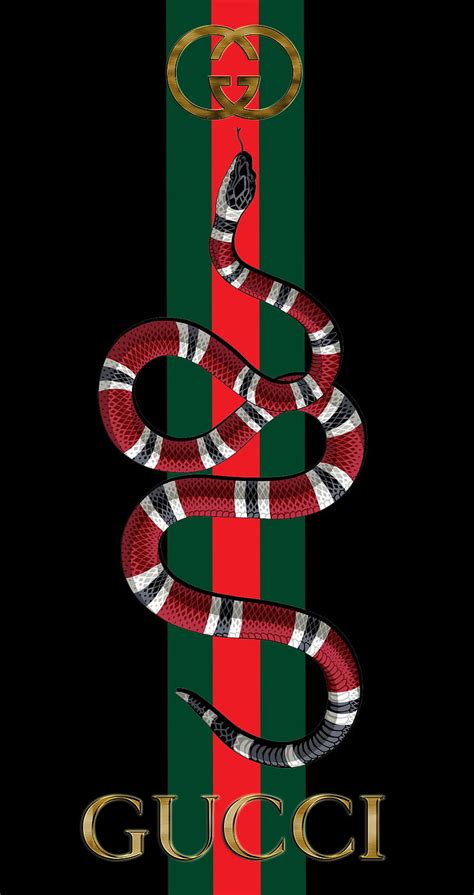 gucci serpente logo wallpaper